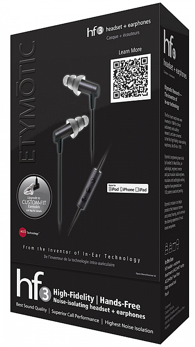 Внутриканальные наушники Etymotic HF3 (Black) купить в интернет-магазине icover