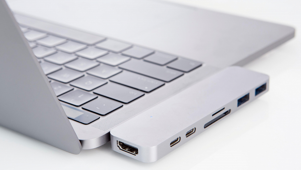USB-концентратор HyperDrive Duo (GN28B) для MacBook Pro 2016/2017 (Silver) купить в интернет-магазине icover