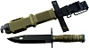 Ontario 490 M9 Bayonet & Scabbard (ONT/6220R) - штык-нож (Black) купить в интернет-магазине icover