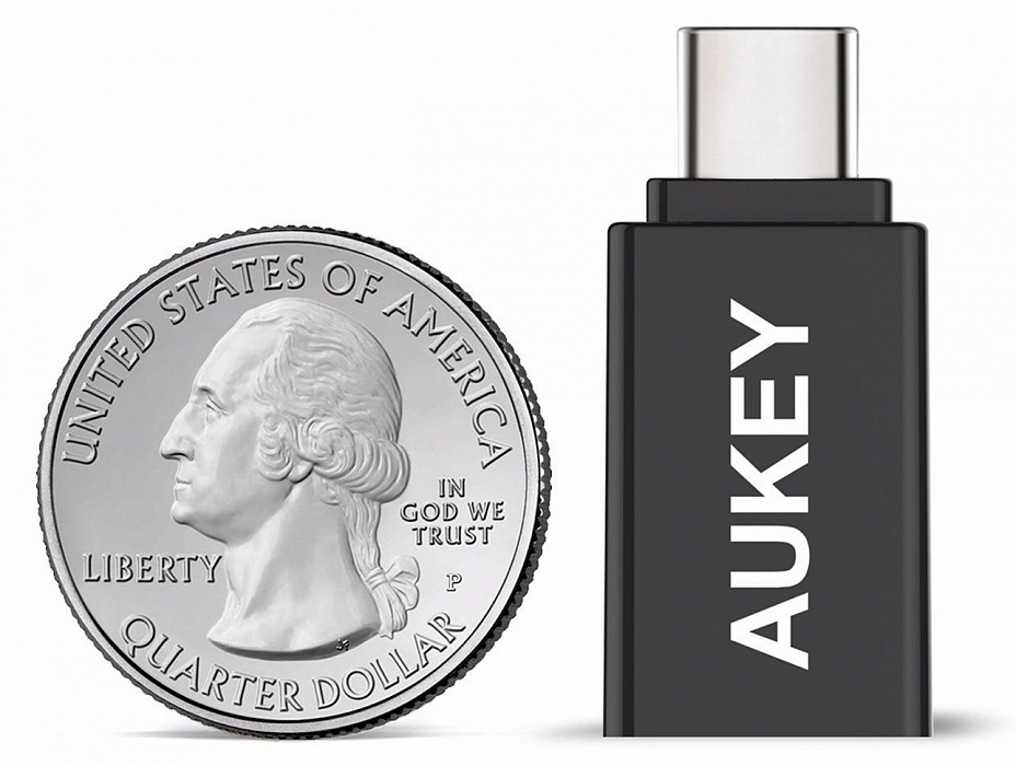 Комплект переходников Aukey CB-A1 USB 3.0 - USB-C (Black) купить в интернет-магазине icover