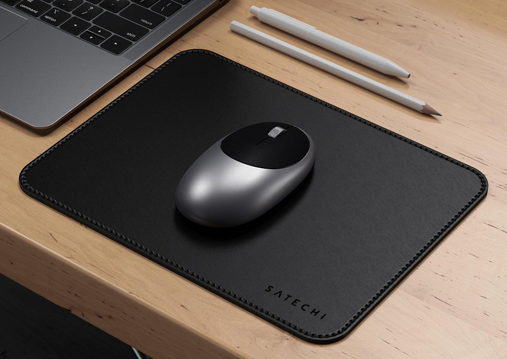 Коврик для мыши Satechi Eco-Leather Mouse Pad ST-ELMPK (Black) купить в интернет-магазине icover