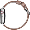 Ремешок Nomad Modern Strap (NM1A3NSM00) для Apple Watch Series SE/6/2/3/4 38/40 mm (Nude/Silver) купить в интернет-магазине icover