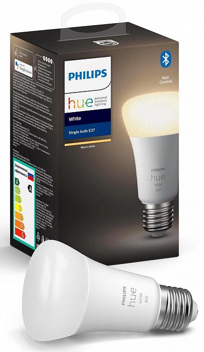 Умная лампа Philips Hue White Bluetooth E27 (929001821618) купить в интернет-магазине icover