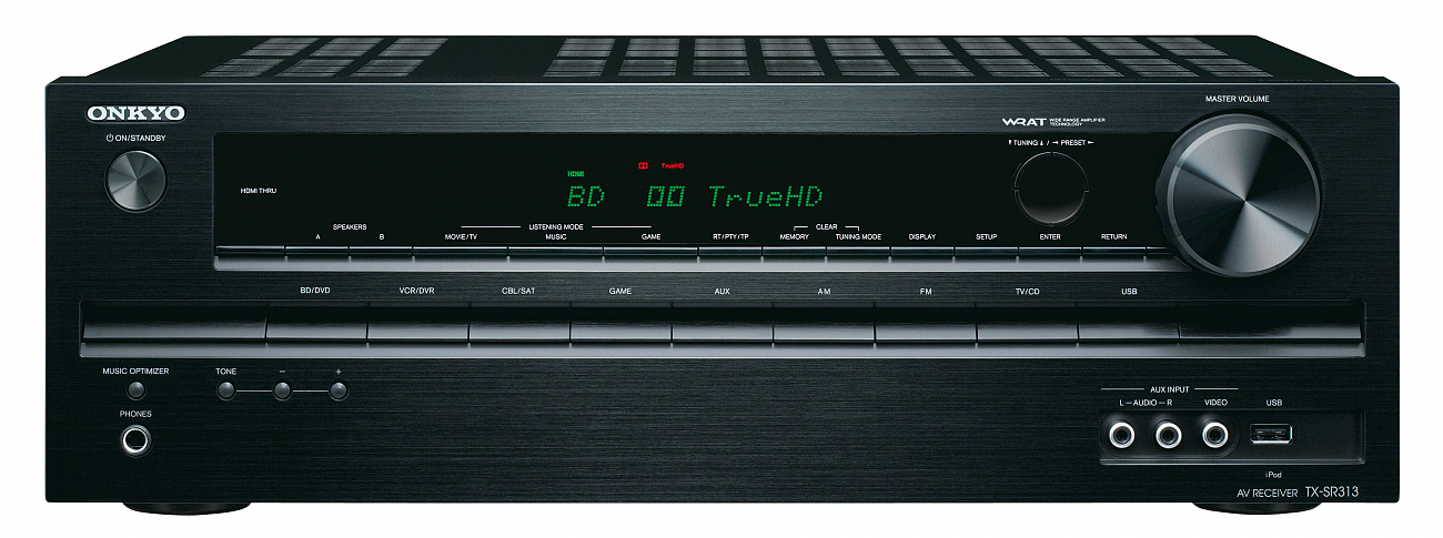 Onkyo ТХ-SR 313 - AV ресивер (черный) купить в интернет-магазине icover