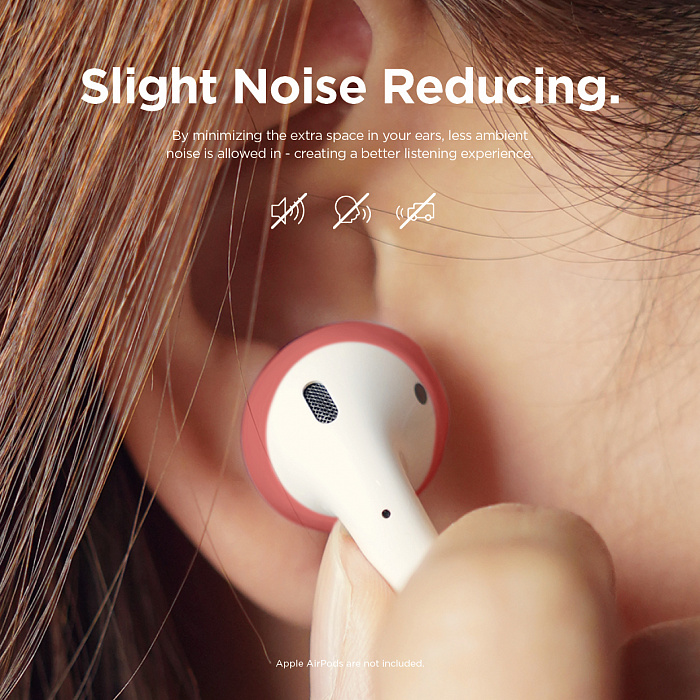 Держатель Elago Secure Fit (EAP-PADSM-IROCBL) для наушников Apple AirPods (Italian Rose/Coral Blue) купить в интернет-магазине icover