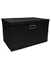 Коробка для хранения вещей тканевая Ridberg 55 х 35 х 32 см (Black) купить в интернет-магазине icover