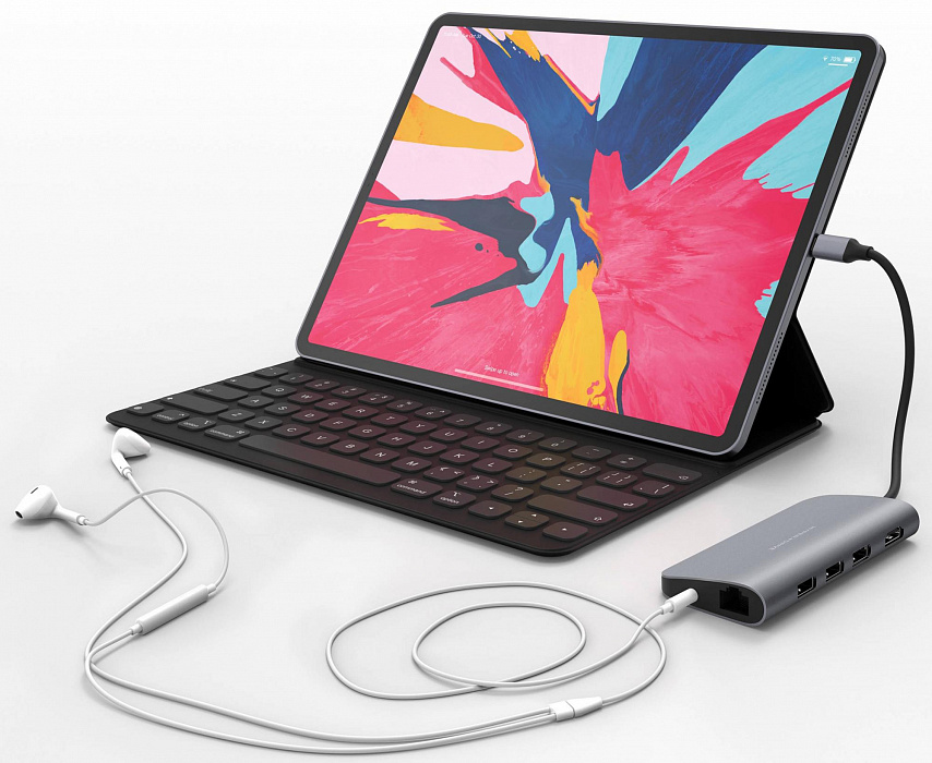 USB-концентратор HyperDrive Power 9-in-1 USB-C HD30F (Grey) купить в интернет-магазине icover