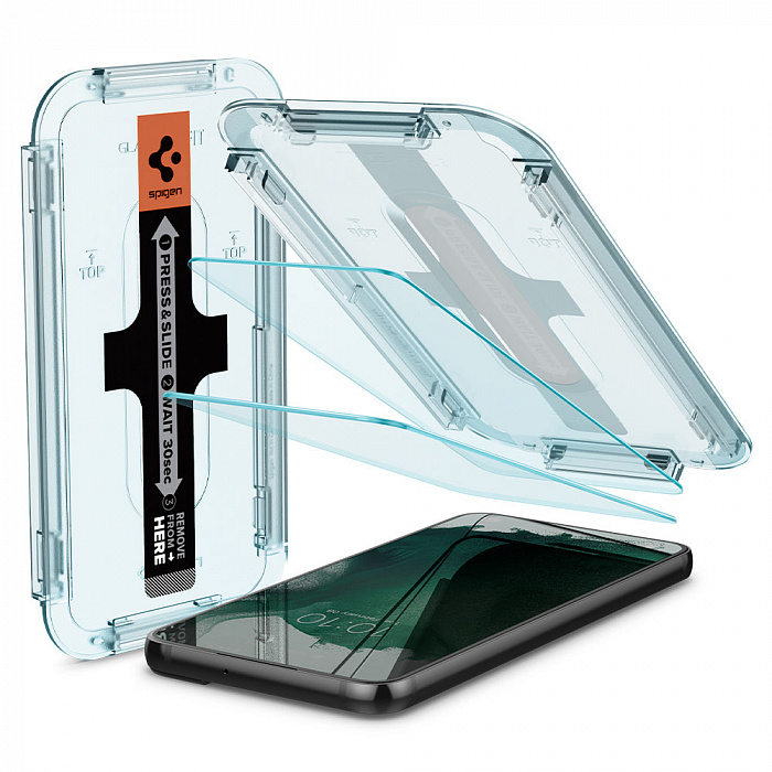 Защитное стекло Spigen Glas.tR EZ Fit 2 Pack (AGL04145) для Samsung Galaxy S22+ (Clear) купить в интернет-магазине icover