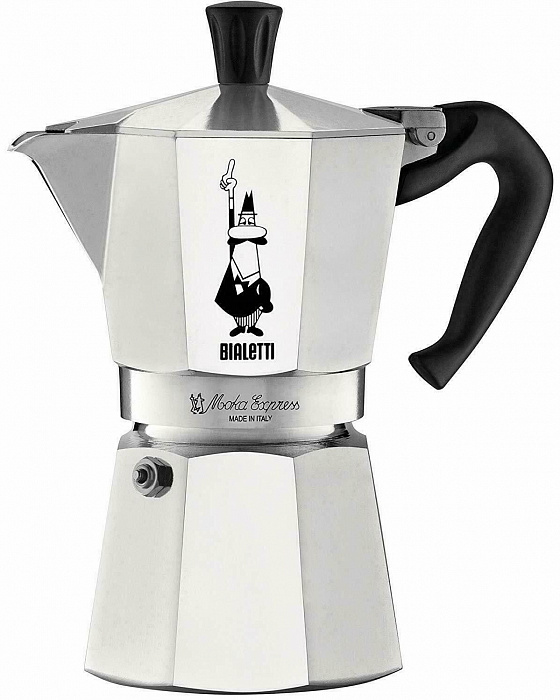 Гейзерная кофеварка Bialetti Moka Express (1165) купить в интернет-магазине icover