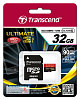 Карта памяти с адаптером Transcend Ultimate micro SDHC 32GB Class 10 (TS32GUSDHC10U1) купить в интернет-магазине icover
