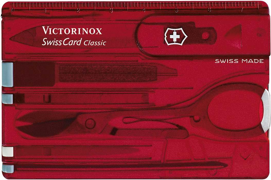 Швейцарская карта Victorinox SwissCard Classic 0.7100.T (Red) купить в интернет-магазине icover