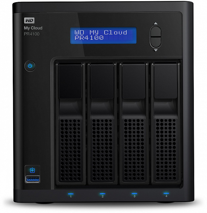 Сетевое хранилище Western Digital My Cloud Pro PR4100 0Tb 3.5" WDBKWB0000NBK-EEUE (Black) купить в интернет-магазине icover