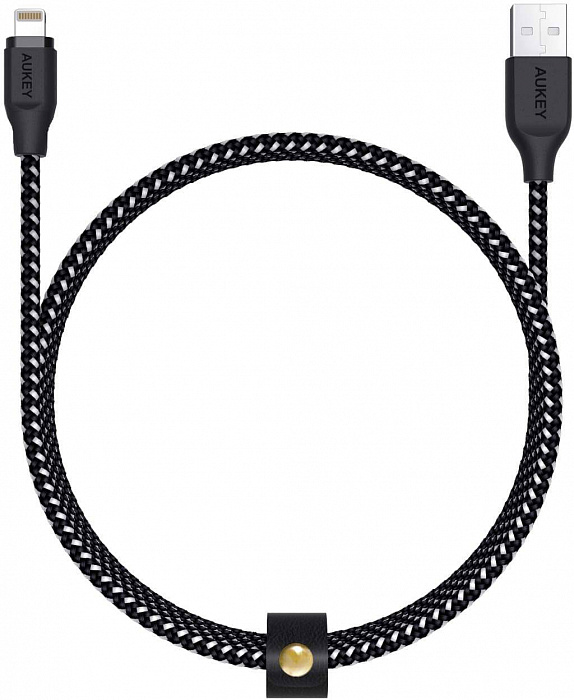 Кабель-переходник для iPod, iPhone, iPad Aukey CB-AL2 USB to Lightning (Black) купить в интернет-магазине icover