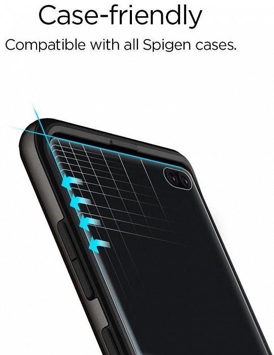 Комплект защитных пленок Spigen NeoFlex HD (606FL25695) для Samsung Galaxy S10 Plus (Clear) купить в интернет-магазине icover