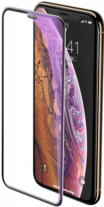 Защитное стекло Baseus Curved Anti-Blue Light (SGAPIPH58-WB01) для iPhone X/Xs (Black) купить в интернет-магазине icover
