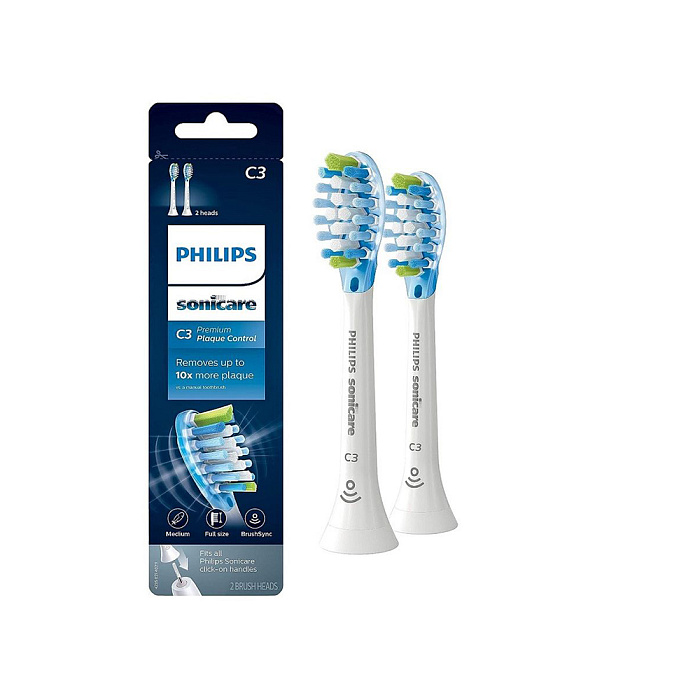 Сменная насадка Philips Sonicare C3 Premium Plaque Defence HX9042/65 2 шт (White) купить в интернет-магазине icover