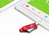Флеш-накопитель ADAM elements iKlips Duo+ 32GB Lightning (Red) купить в интернет-магазине icover