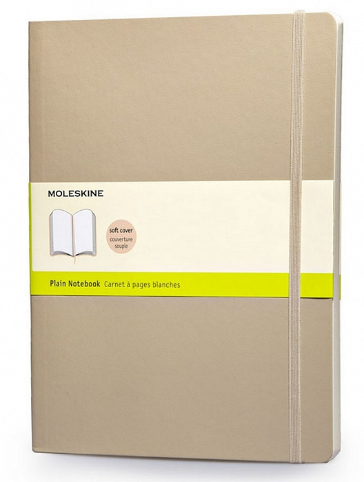 Moleskine Classic Soft XLarge (QP623G4) - нелинованный блокнот (Beige) купить в интернет-магазине icover
