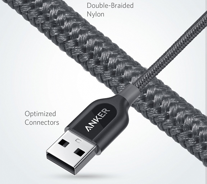 Кабель Anker PowerLine+ USB-C/USB 3.0 0.9 м A8168HA1 (Gray) купить в интернет-магазине icover