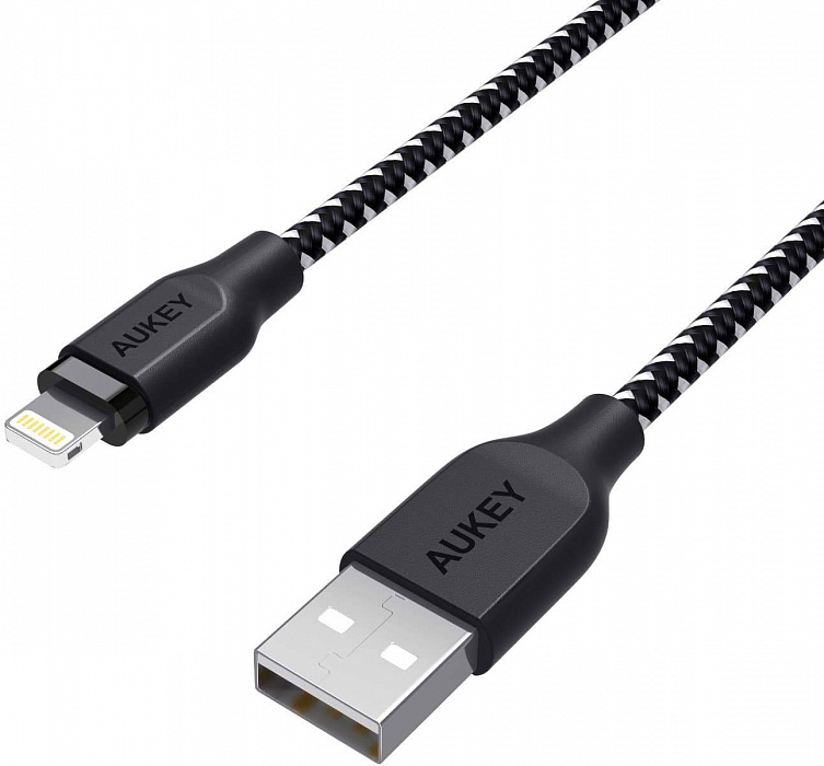 Кабель-переходник для iPod, iPhone, iPad Aukey CB-AL2 USB to Lightning (Black) купить в интернет-магазине icover