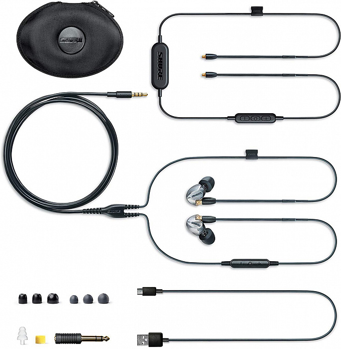 Bluetooth-наушники с микрофоном Shure SE425-V+BT1 (Silver) купить в интернет-магазине icover