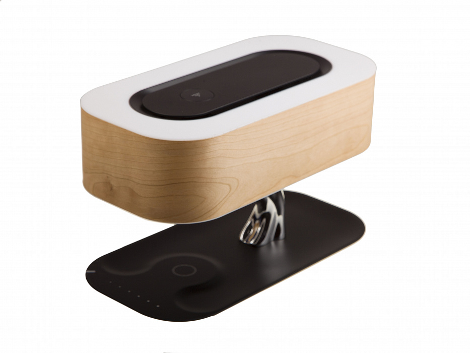 Умный светильник HomeTree Light Of the Tree с беспроводной зарядкой и колонкой (YT-M1602-B2) купить в интернет-магазине icover