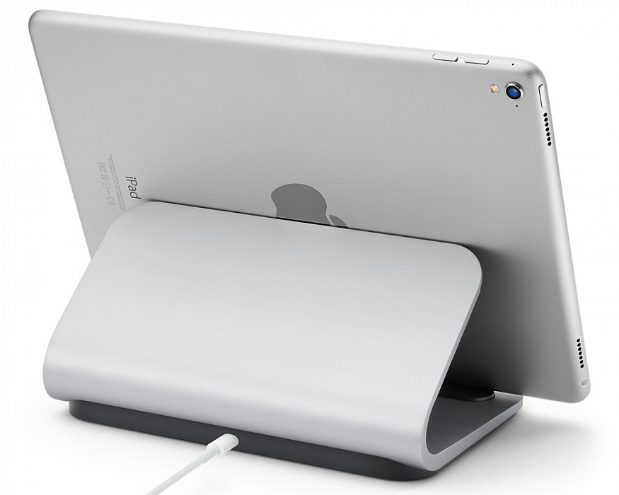 Logitech Base Charging Stand with Smart Connector - подставка для iPad Pro (Silver) купить в интернет-магазине icover