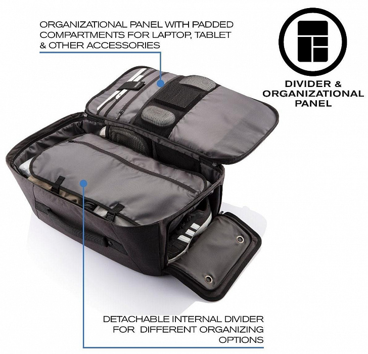 Рюкзак XD Design Bobby Duffle (Black) купить в интернет-магазине icover