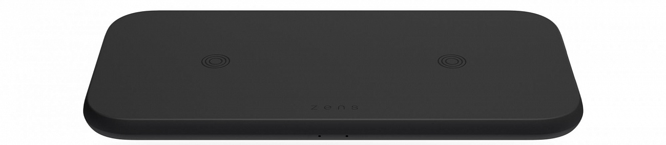 Беспроводное зарядное устройство ZENS Dual Fast Wireless Charger 2 x 10W Slim (Black) купить в интернет-магазине icover