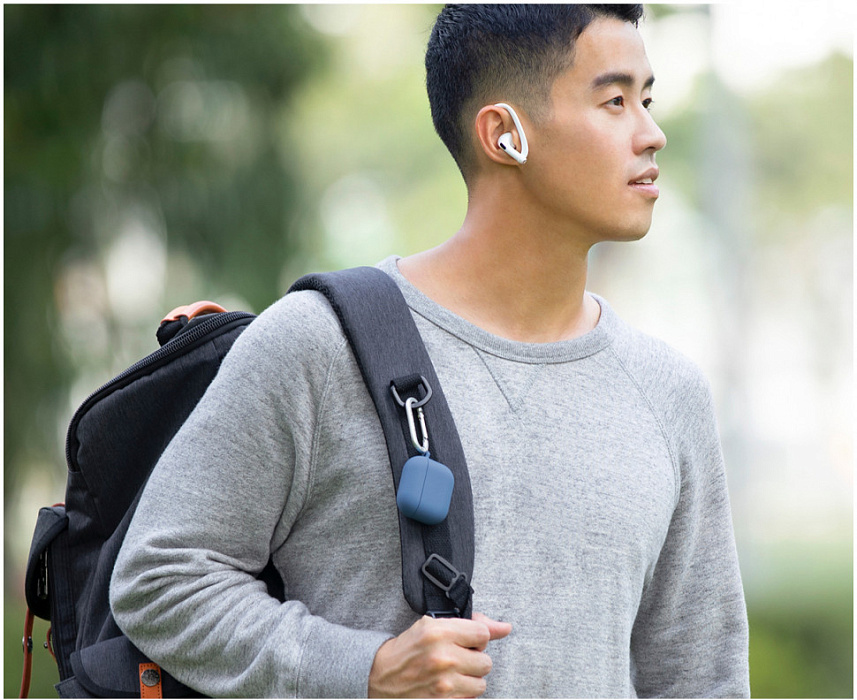 Чехол Uniq Nexo (AIRPODSPRO2-NEXOBLU) для Airpods Pro 2 (Caspian Blue) купить в интернет-магазине icover