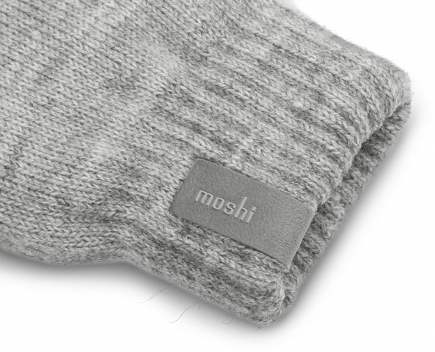 Перчатки Moshi Digits M (99MO065013) для сенсорных устройств (Light Grey) купить в интернет-магазине icover