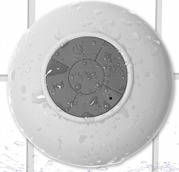 Waterproof Bluetooth Shower Speaker - водонепроницаемая акустика (White) купить в интернет-магазине icover