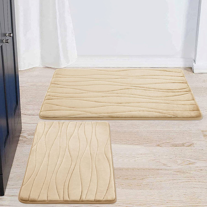 Набор ковриков для ванной Ridberg Bолна 40x60, 50x80 (Beige) купить в интернет-магазине icover