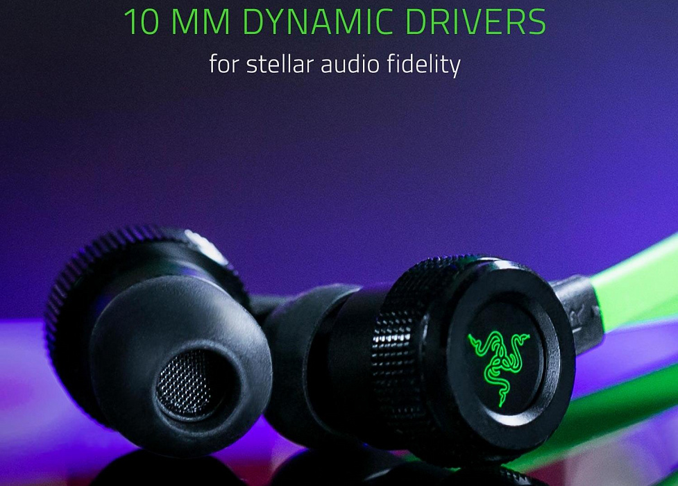 Наушники Razer Hammerhead USB-C RZ04-02420100-R3G1 (Black/Green) купить в интернет-магазине icover