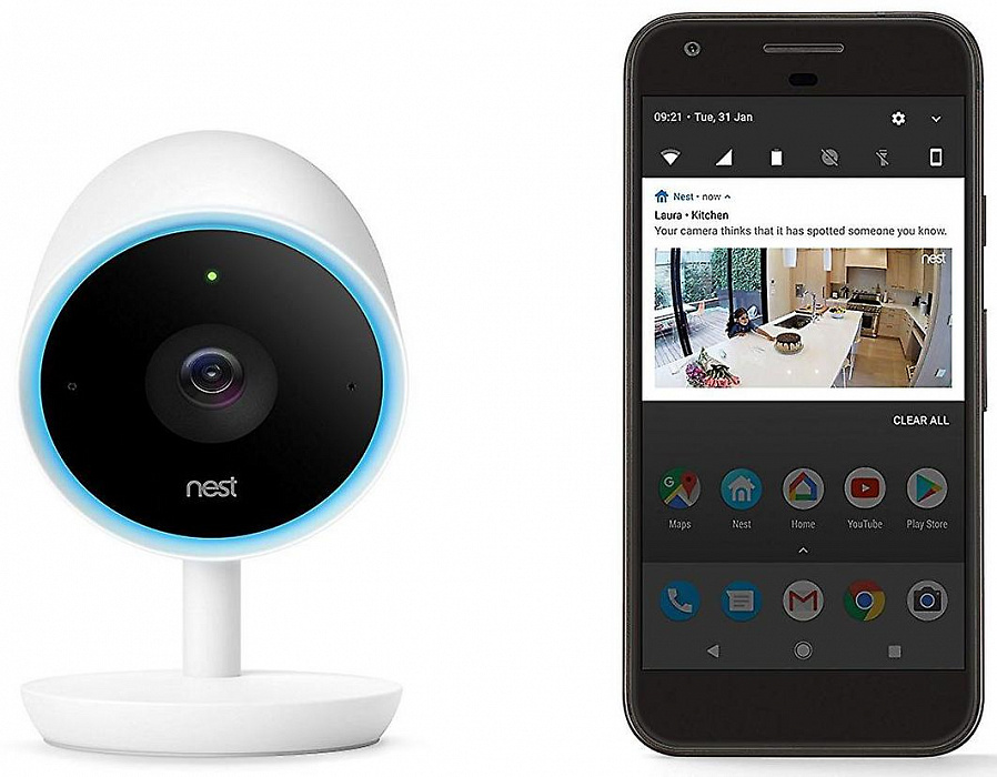 Камера видеонаблюдения Nest Cam IQ Indoor NC3100US (White) купить в интернет-магазине icover