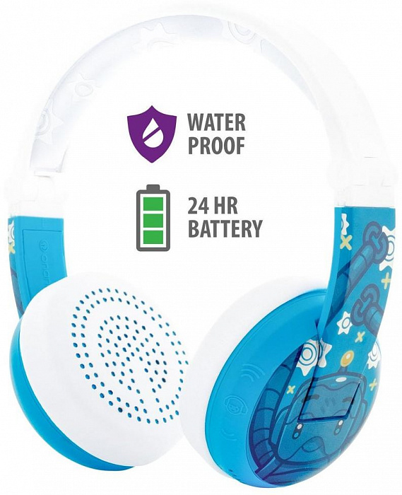 Детские Bluetooth-наушники с микрофоном BuddyPhones Wave (Robot) купить в интернет-магазине icover