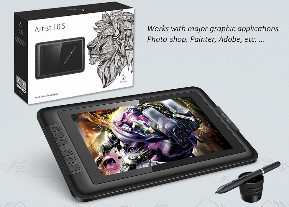 Интерактивный монитор-планшет XP-Pen Artist10S (Black) купить в интернет-магазине icover