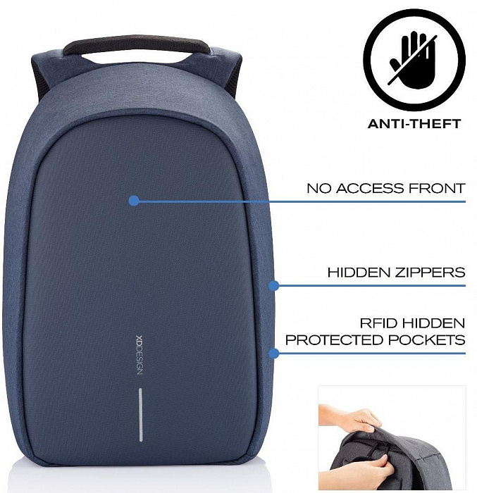 Рюкзак XD Design Bobby Hero XL (P705.715) для ноутбука 17'' (Navy) купить в интернет-магазине icover