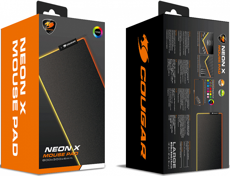 Коврик Cougar Neon X для мыши (Black) купить в интернет-магазине icover