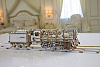 Ugears Механический конструктор 3D-пазл Локомотив с тендером, 47*12 см, 443 эл 70012 купить в интернет-магазине icover