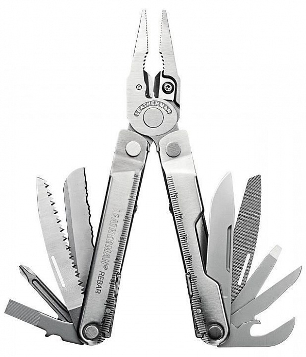 Мультитул Leatherman Rebar (831561) + кожаный чехол + подарочная упаковка купить в интернет-магазине icover