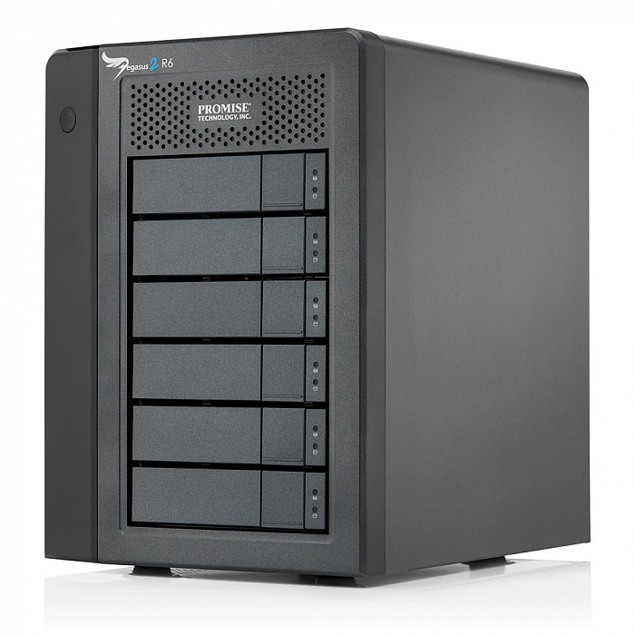 Promise Pegasus 2 R6 with 6 x 2TB SATA HDD incl Thunderbolt cable - 12TB (F40SR6R02100000) купить в интернет-магазине icover