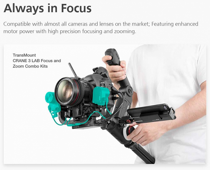 Комплект аксессуаров Zhiyun Crane 3 Lab Creator Accessories Kit (Black) купить в интернет-магазине icover