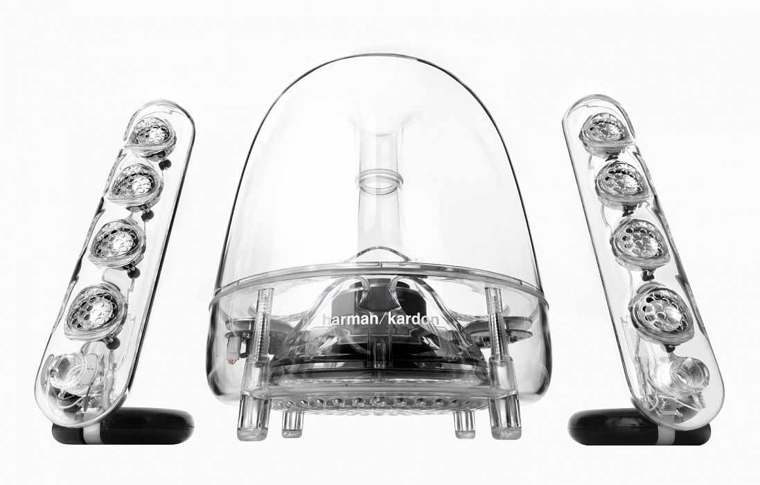 Беспроводная акустика Harman Kardon SoundSticks Wireless (Transparent) купить в интернет-магазине icover