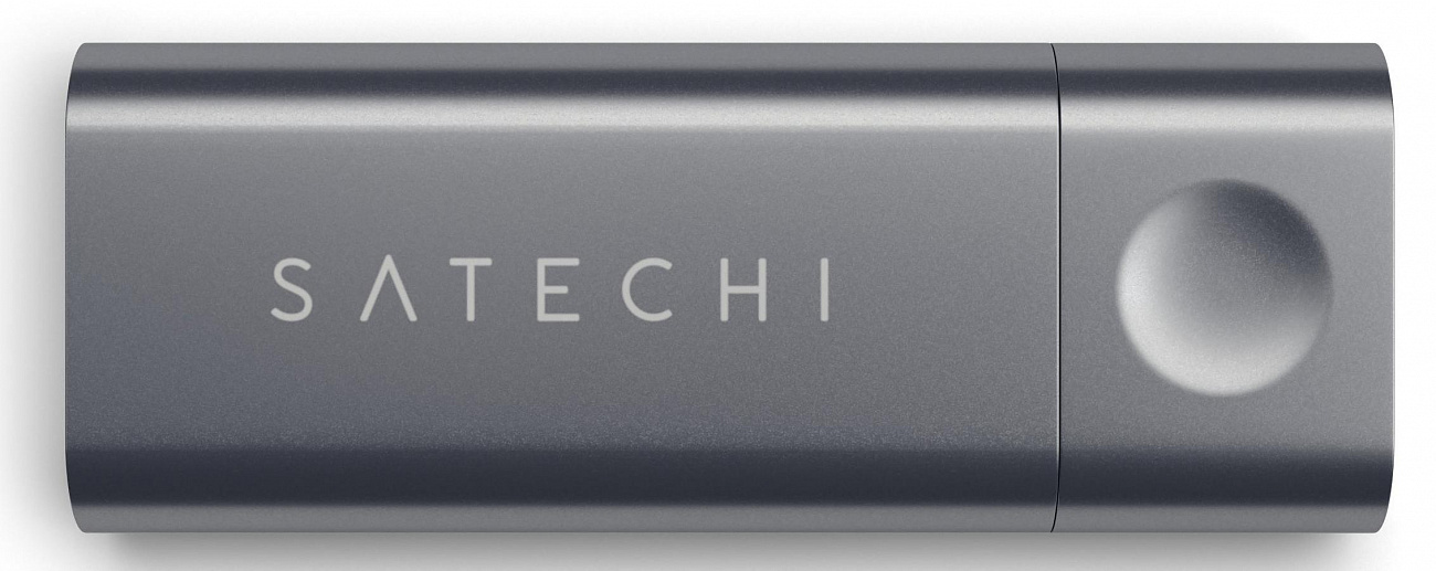 Кардридер Satechi Aluminum Card Reader ST-TCUCM (Space Grey) купить в интернет-магазине icover