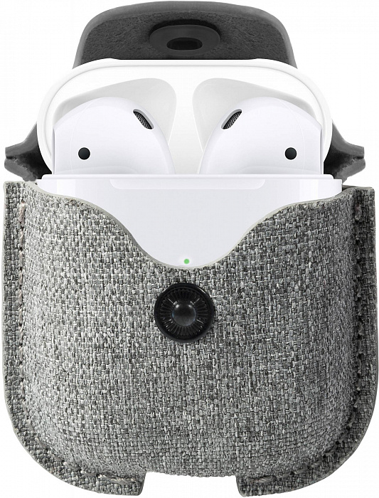 Чехол Twelve South AirSnap (12-1917) для AirPods (Canvas Fog) купить в интернет-магазине icover