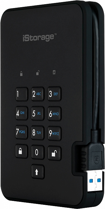 Внешний диск iStorage DiskAshur 2 128Gb IS-DA2-256-SSD-128-B (Black) купить в интернет-магазине icover