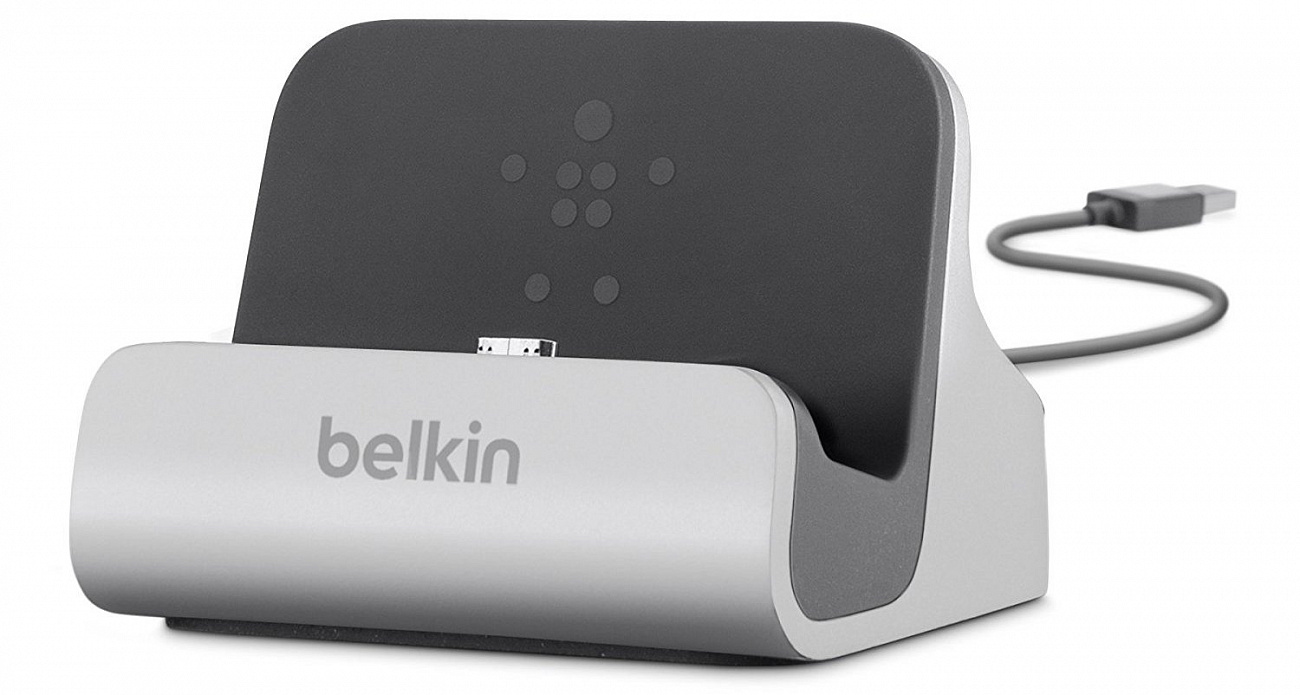 Док-станция Belkin Charge + Sync Dock (F8M389bt) для смартфонов Samsung (Silver) купить в интернет-магазине icover