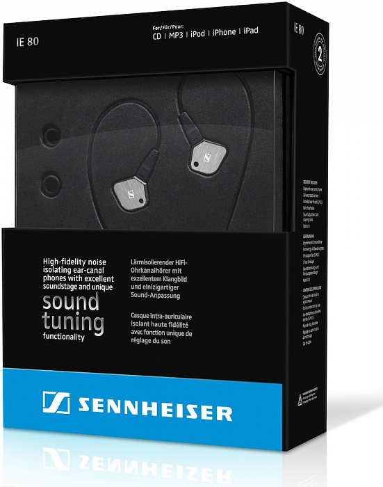 Sennheiser IE 80 - вставные наушники купить в интернет-магазине icover