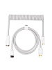 Кабель-авиатор спиральный Cidoo Mechanical Keyboard USB-C Cable (White) купить в интернет-магазине icover